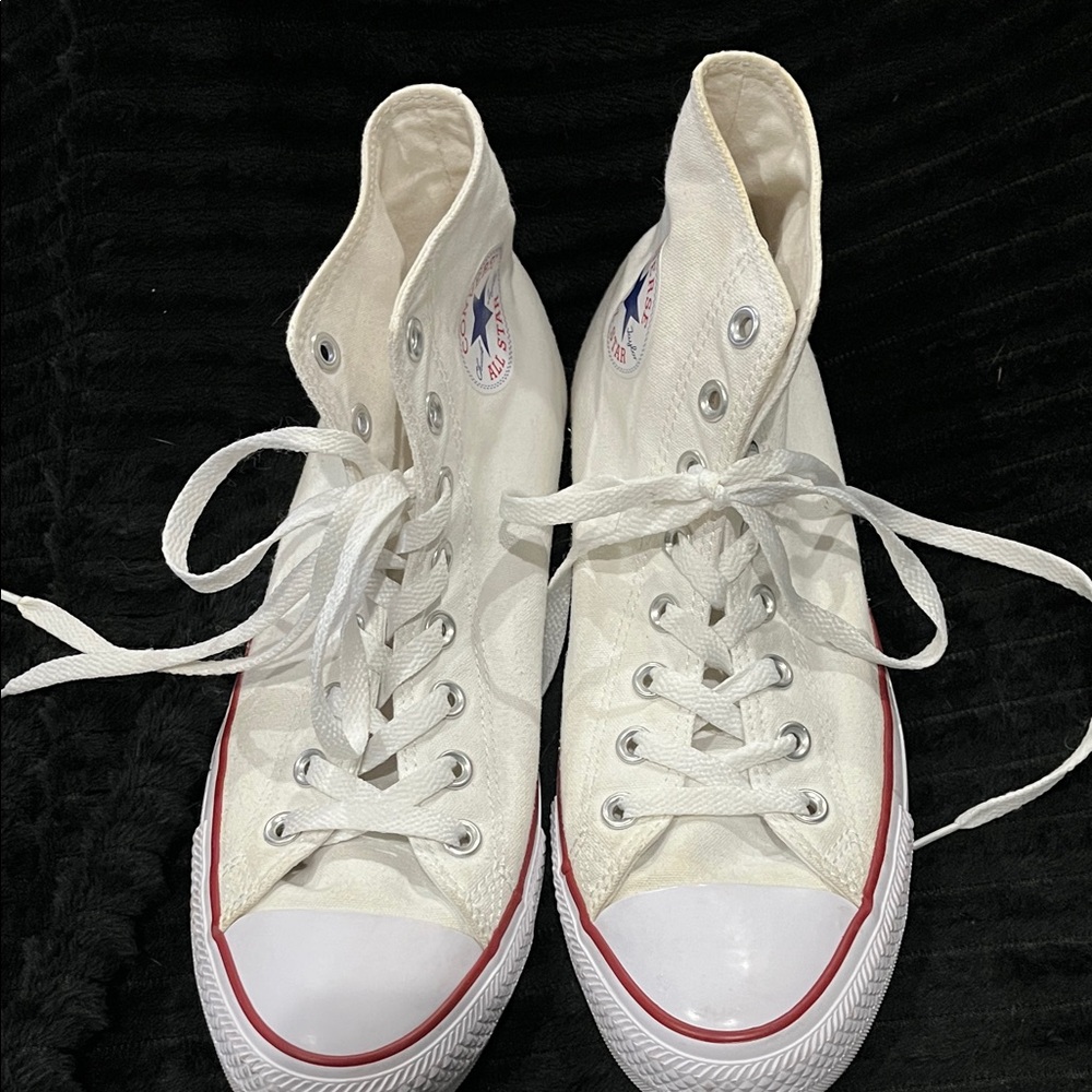 Converse White High-Top Sneakers